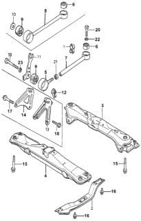 1981 Honda Accord Protector, Hose Diagram for 19512-PB2-690