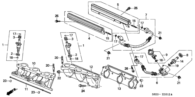 2001 Honda Accord Fuel Injector Diagram