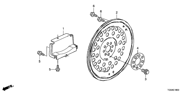 2021 Honda Passport Drive Plate Diagram