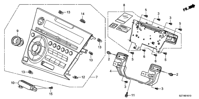 2012 Honda CR-Z Screw (M4X8) Diagram for 39106-SZT-A01