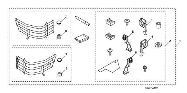 2009 Honda Ridgeline Bed Extender (Motorcycle) Diagram