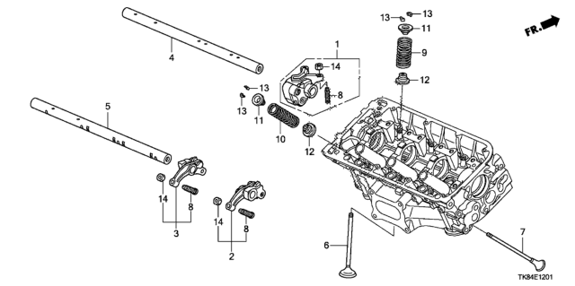 2015 Honda Odyssey Valve - Rocker Arm (Rear) Diagram