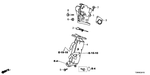 2014 Honda Accord Hybrid EGR Valve Diagram