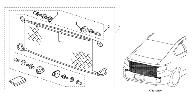 2016 Honda Accord Cargo Net Diagram