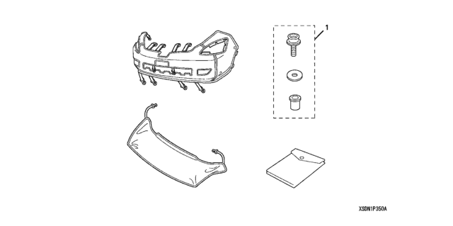 2004 Honda Accord 2 Door LX KA 5MT Nose Mask (Full) Diagram