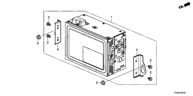 2020 Honda Accord 4 Door LX KA CVT Audio Unit Diagram