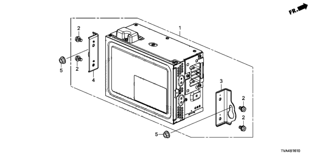 2018 Honda Accord AUDIO UNIT (PIONEER) Diagram for 39100-TVA-A03