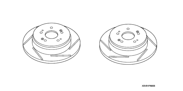 2010 Honda Civic Rotor, RR. Brake Diagram for 08P88-SVB-100B