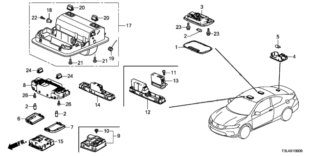 2013 Honda Accord Interior Light Diagram