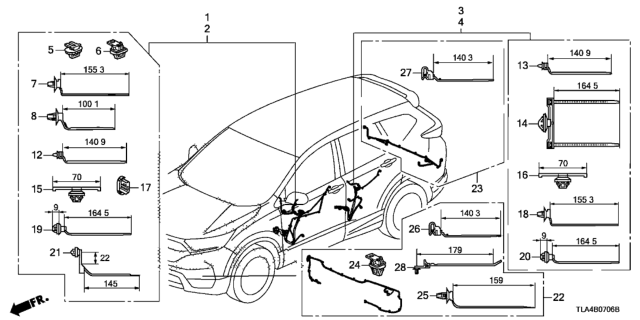2017 Honda CR-V Wire Harness Diagram 7