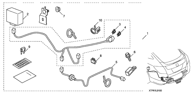 2010 Honda Crosstour Trailer Hitch Harness Diagram