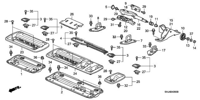 2007 Honda Odyssey Middle Seat Strikers Diagram