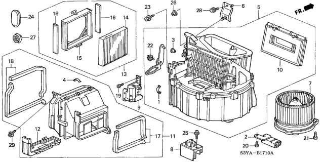 2005 Honda Insight Bush, Link Diagram for 79192-SR3-003