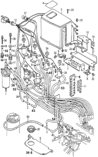 1981 Honda Accord Label, Control Box Diagram for 36022-PB2-681