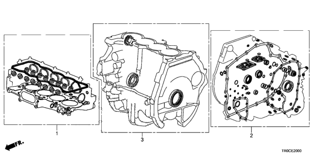 2015 Honda Civic Gasket Kit (1.8L) Diagram