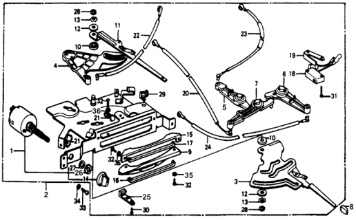 1978 Honda Accord Washer Diagram for 35454-512-003