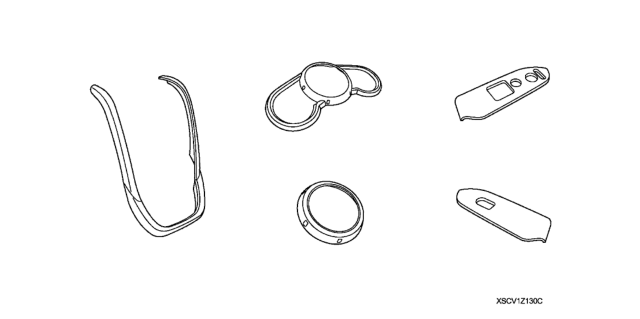 2007 Honda Element Trim, Interior (Gray Metal) Diagram for 08Z13-SCV-100C