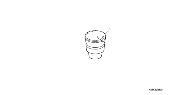 2019 Honda Accord Hybrid Ashtray Kit Diagram