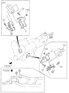 2001 Honda Passport Engine Mount (Front) Diagram