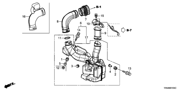 2012 Honda Civic 4 Door GX (NAVIGATION) KA 5AT Resonator Chamber Diagram