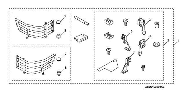 2014 Honda Ridgeline 4 Door RTL (SUNROOF) KA 5AT Bed Extender Diagram