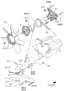 1994 Honda Passport Blade, Cooling Fan Diagram for 8-97018-917-0