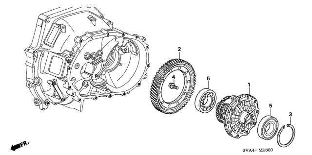 2009 Honda Civic Differential (1.8L) Diagram