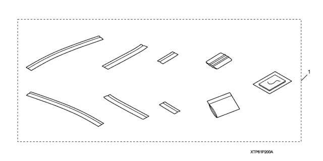 2013 Honda Crosstour 5 Door EXL (4WD) KA 6AT Door Edge Film Diagram
