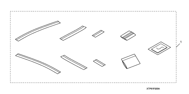 2010 Honda Crosstour Door Edge Film Diagram