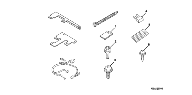 2005 Honda Accord Security Attachment Kit Diagram