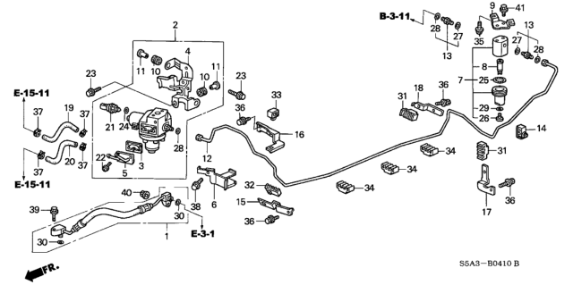 2003 Honda Civic Fuel Pipe (CNG) Diagram