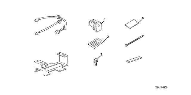 2006 Honda Odyssey 5 Door EXL (RES NAVIGATION) KA 5AT Subwoofer Attachment Diagram