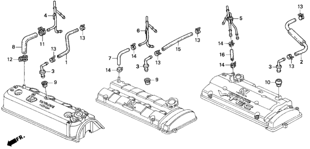 1996 Honda Prelude Breather Tube Diagram