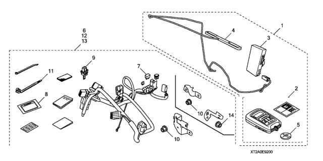 2016 Honda Accord Remote Engine Start System Diagram