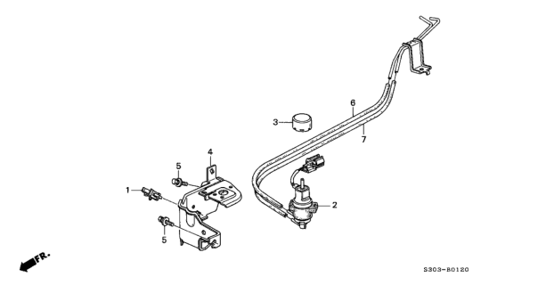 1998 Honda Prelude EGR Control Device Diagram