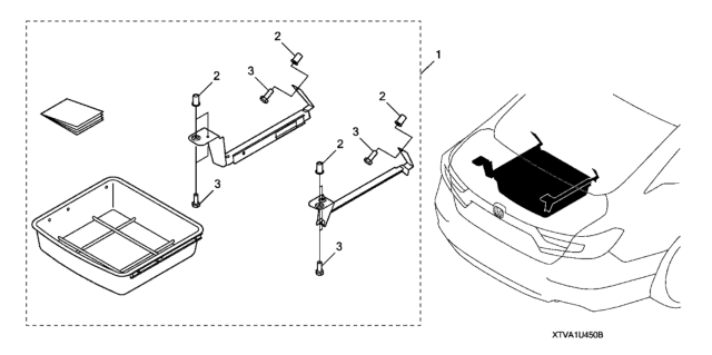 2021 Honda Accord Hybrid Trunk Drawer Diagram