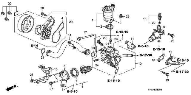 2009 Honda Civic Bolt, Sealing (16MM) Diagram for 90015-RNA-A00