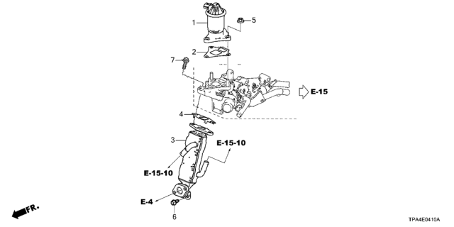 2021 Honda CR-V Hybrid EGR Valve Diagram