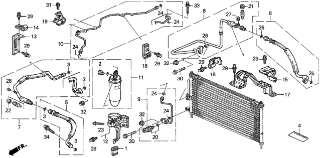 1994 Honda Prelude Pipe, Suction (Showa) Diagram for 80321-SS0-H01