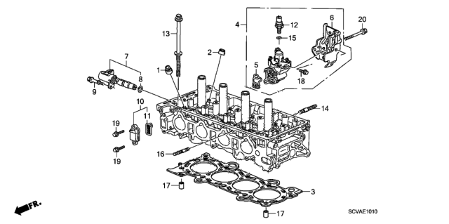 2010 Honda Element VTC Oil Control Valve Diagram