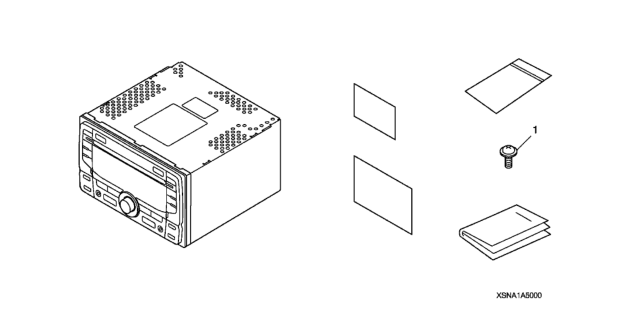 2008 Honda Civic Accy Tuner Diagram for 08A50-SNA-100RM