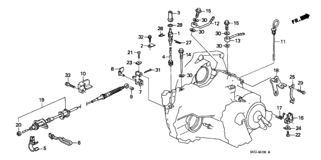 1989 Honda CRX AT Control Wire Diagram