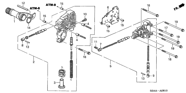 2004 Honda Civic 2 Door LX (SIDE SRS) KA 4AT AT Regulator Body Diagram