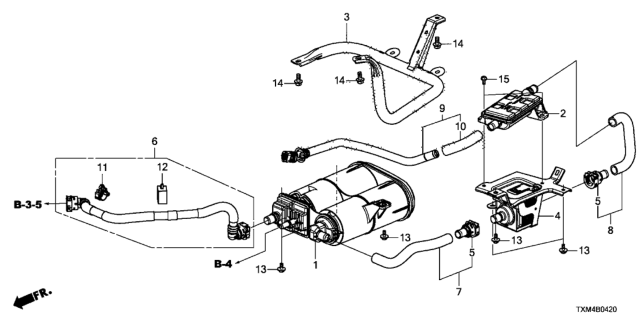 2020 Honda Insight TUBE ASSY. C, DRAIN Diagram for 17744-TXM-A00