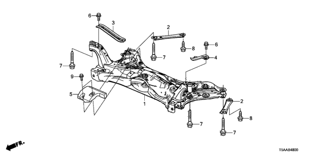 2020 Honda Fit Front Sub Frame Diagram