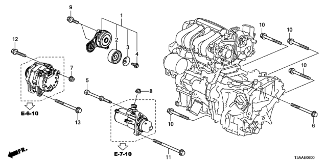 2019 Honda Fit Auto Tensioner Diagram