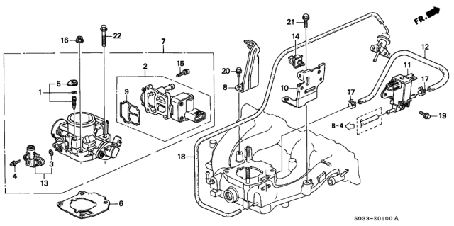 1997 Honda Civic Throttle Body Diagram