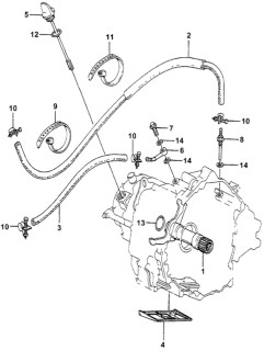 1982 Honda Accord Hose, Oil Cooler Diagram for 25213-PC1-902