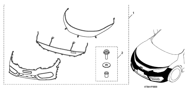 2020 Honda Civic Nose Mask (Full) Diagram