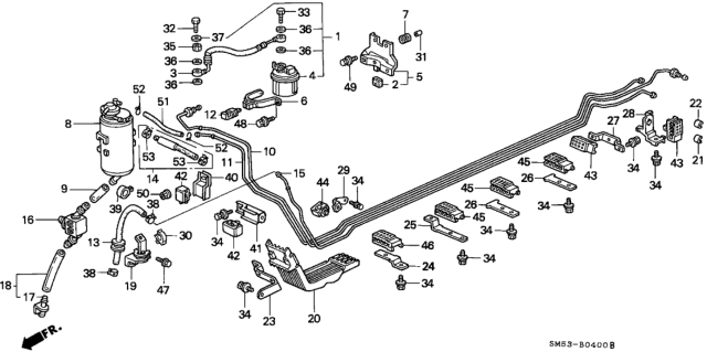1991 Honda Accord Fuel Pipe Diagram